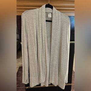 All in motion Light Gray Draped Cardigan